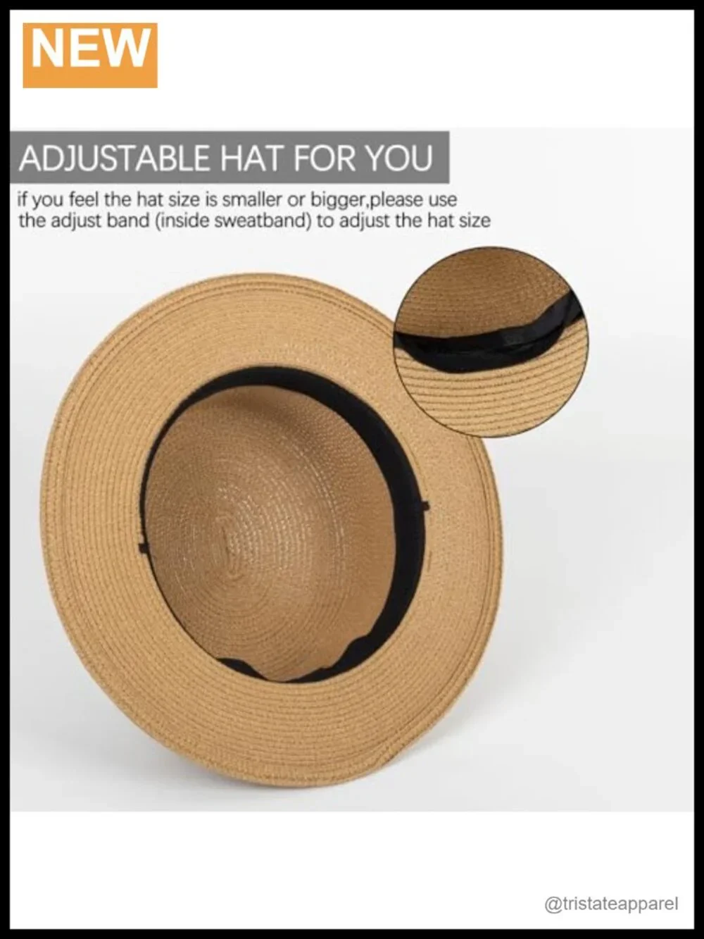Wide Brim Straw Boater Hat Women Packable Foldable Summer Sun Hat Beach